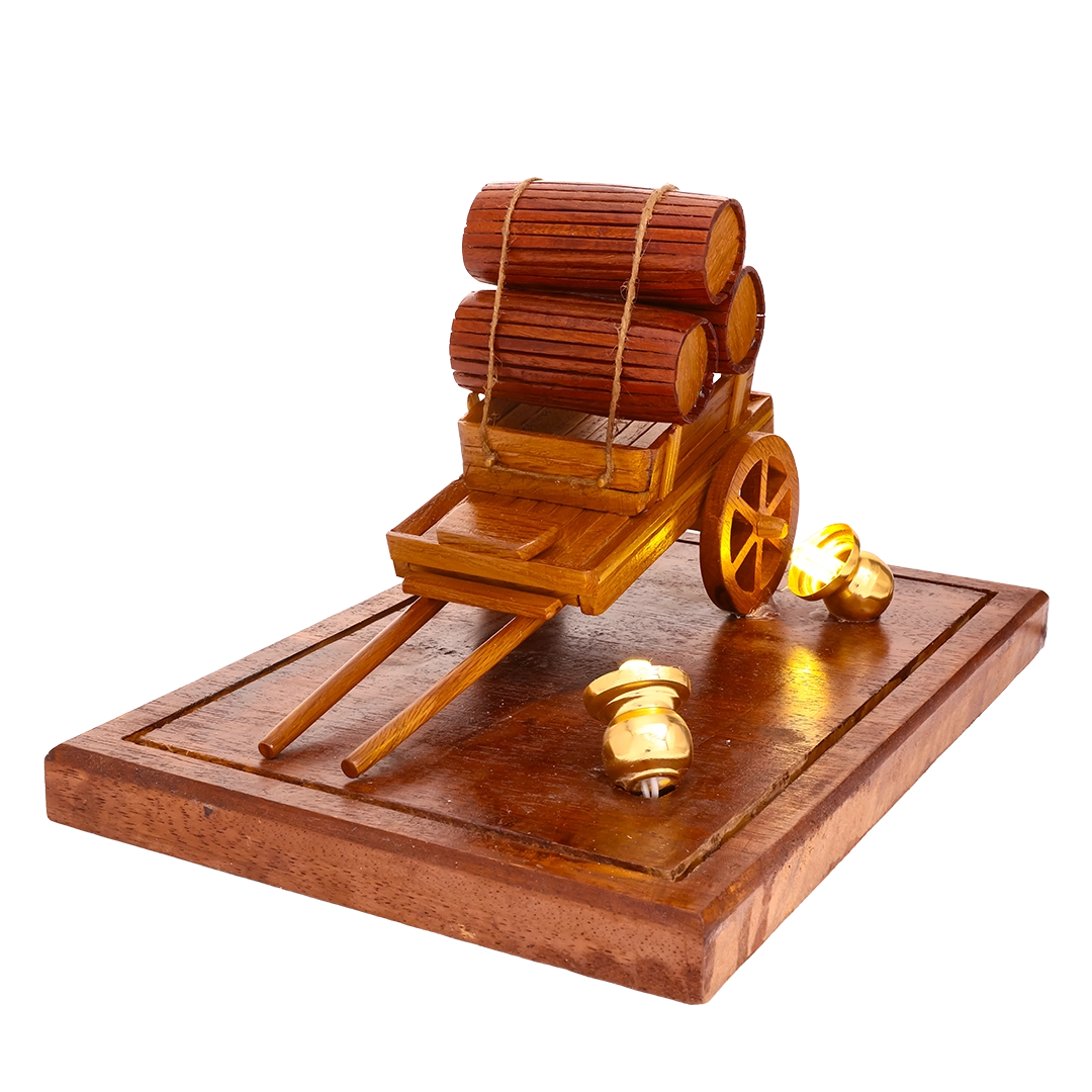 عربة براميل خشب Secondary image